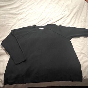 Womens Sonoma good for life 1x black crew neck light weight sweater.